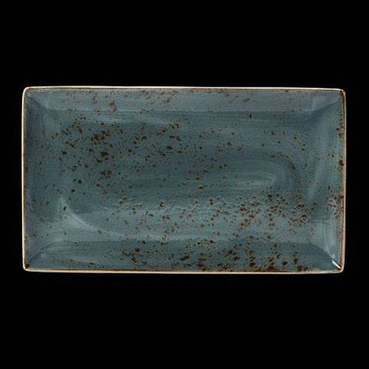 Steelite Craft Blue Rectangle Three Plate 33cm x 19cm Pack of 6