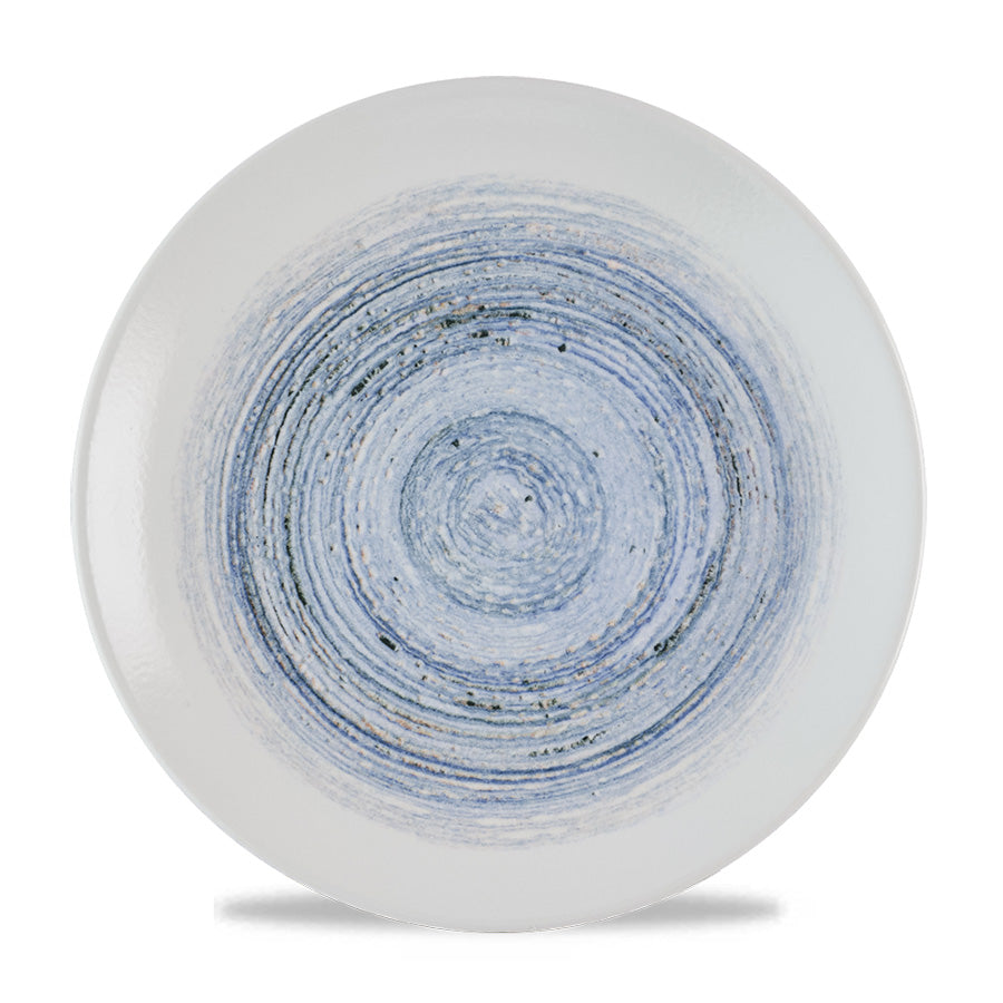 Churchill Elements Vitrified Porcelain Coast Round Coupe Plate 28.8cm Pack of 12