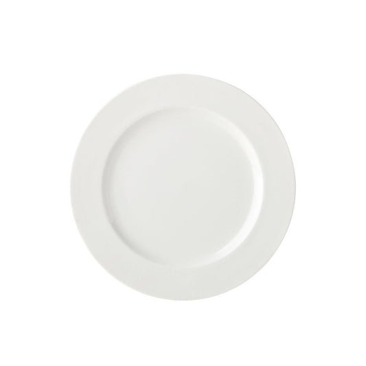 Utopia Anton Black Fine China Winged Plate 6.5in 17cm Pack of 6