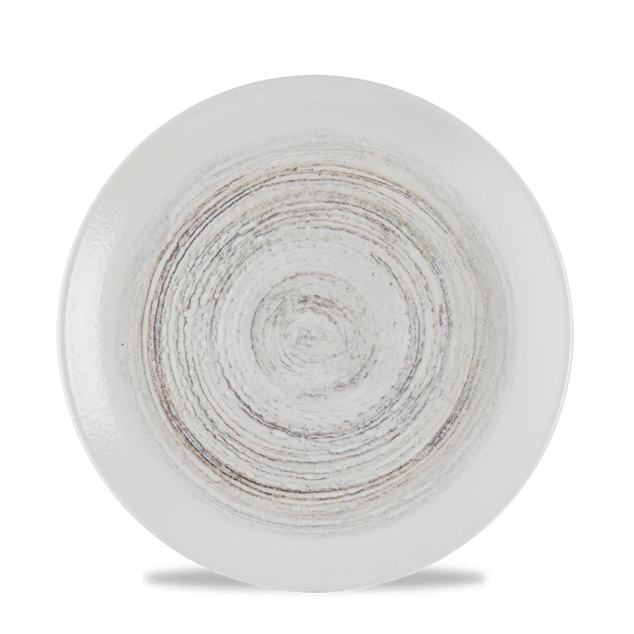 Churchill Elements Vitrified Porcelain Dune Round Coupe Plate 21.7cm Pack of 12