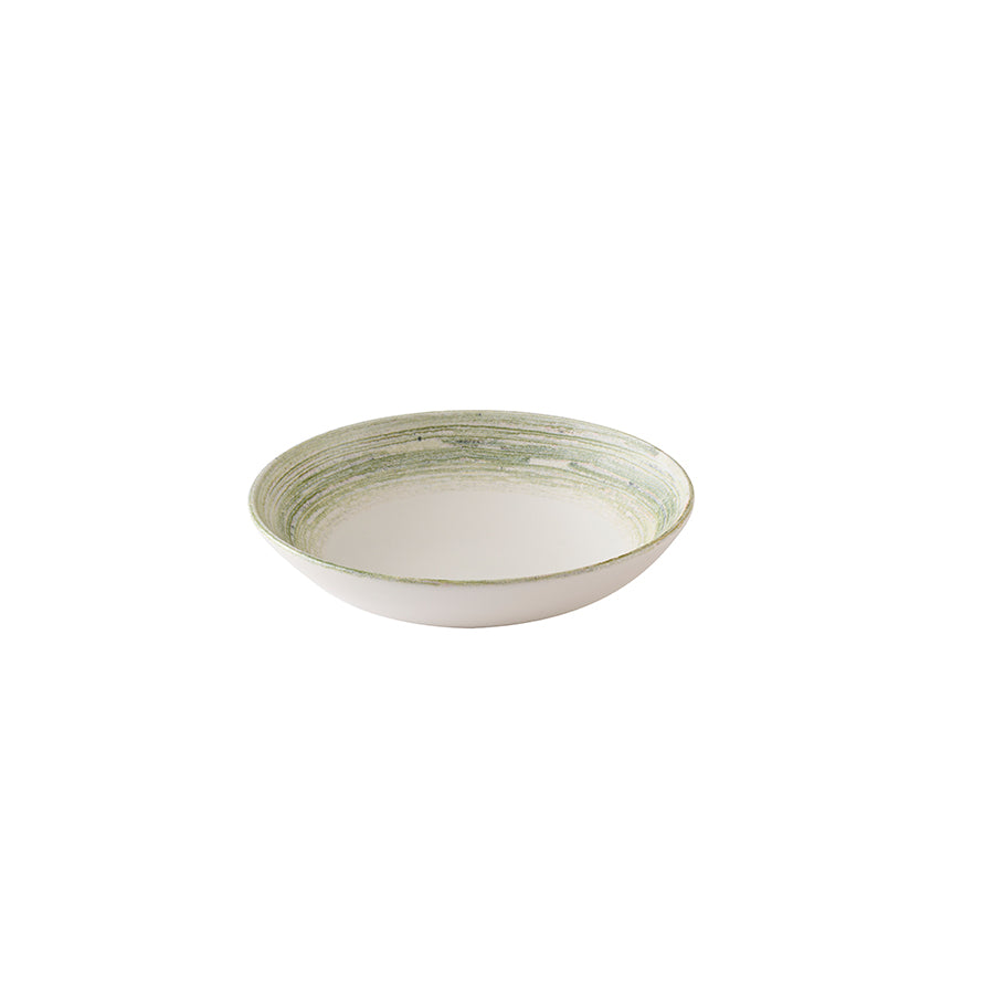 Churchill Elements Vitrified Porcelain Fern Green Round Coupe Bowl 24.8cm Pack of 12