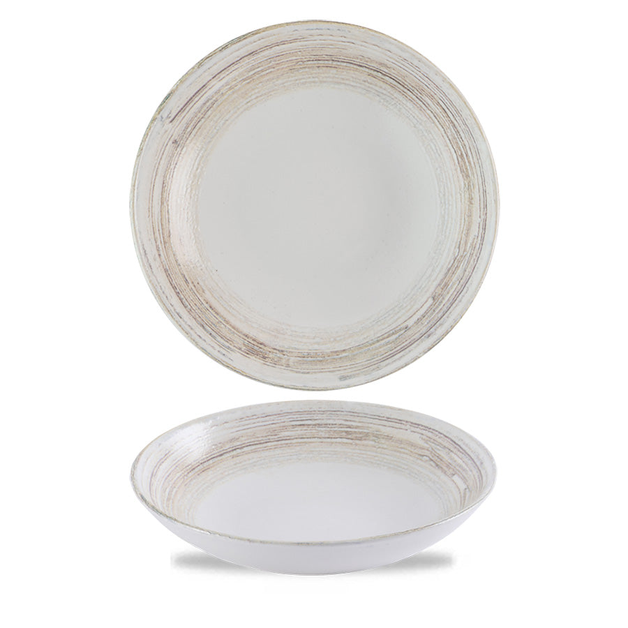 Churchill Elements Vitrified Porcelain Dune Round Coupe Bowl 18.2cm 15oz Pack of 12