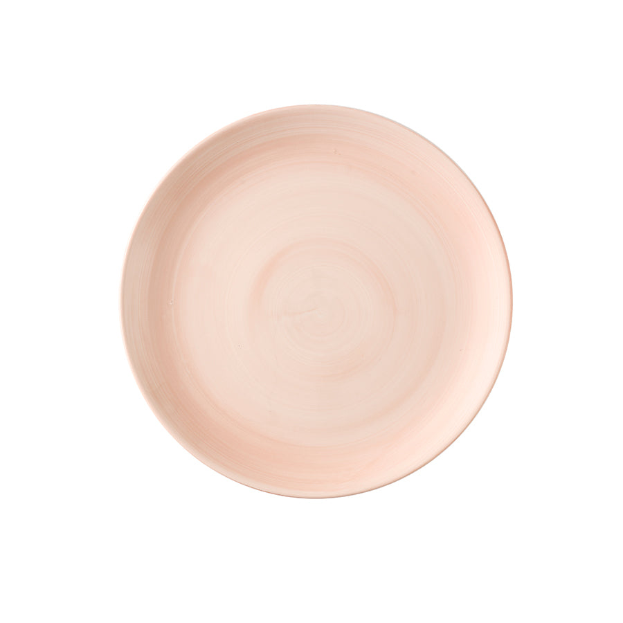 Churchill Stonecast Canvas Vitrified Porcelain Coral Round Coupe Plate 28.8cm Pack of 12