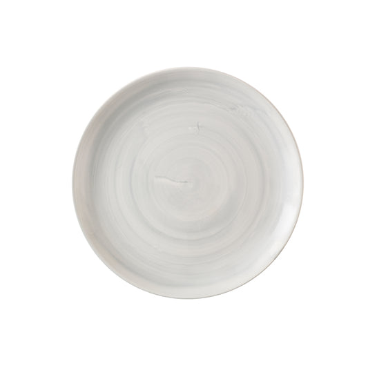 Churchill Stonecast Canvas Vitrified Porcelain Grey Round Coupe Plate 28.8cm Pack of 12