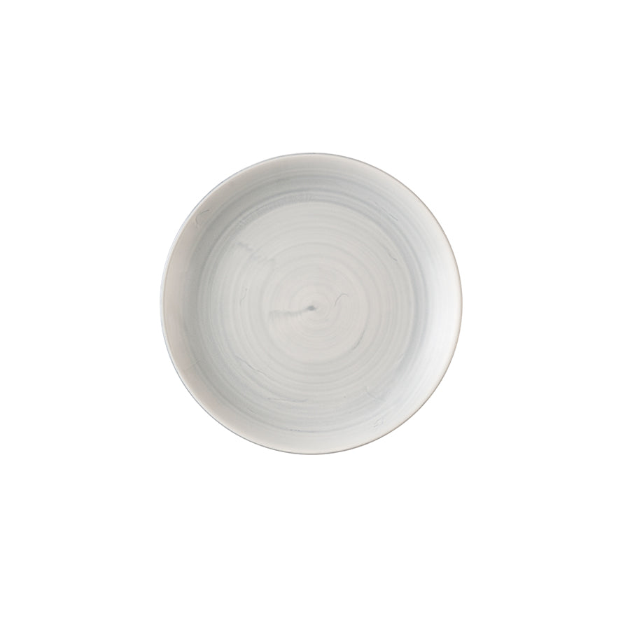 Churchill Stonecast Canvas Vitrified Porcelain Grey Round Coupe Plate 21.7cm Pack of 12