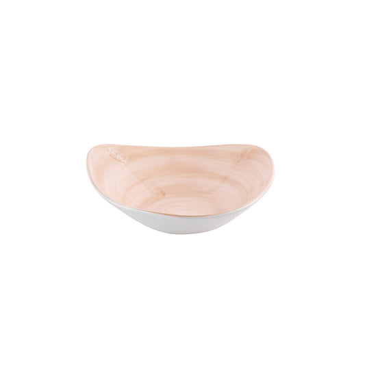 Churchill Stonecast Canvas Vitrified Porcelain Coral Triangle Lotus Bowl 23.5cm Pack of 12