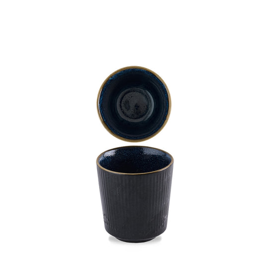 Churchill Nourish Vitrified Porcelain Tokyo Blue Round Unhandled Cup 10oz Pack of 12