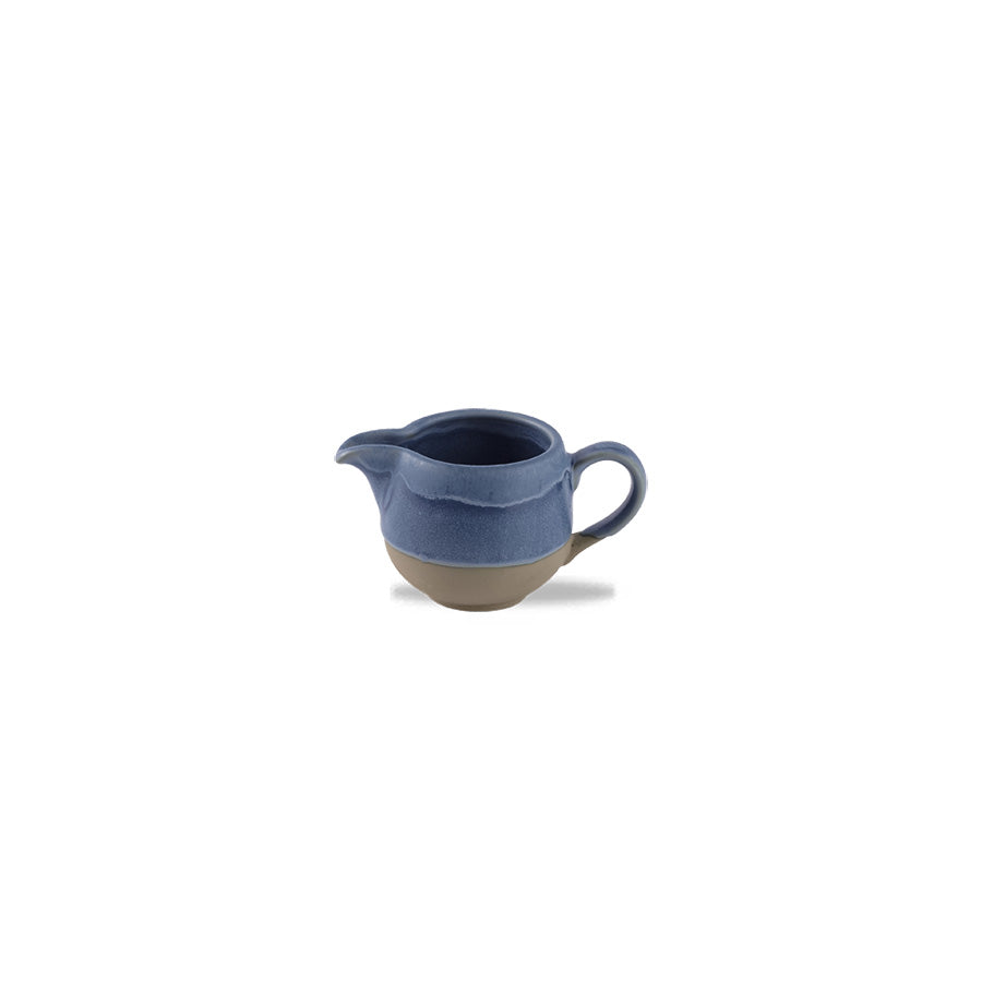 Churchill Emerge Vitrified Porcelain Oslo Blue Milk Jug 4oz Pack of 4