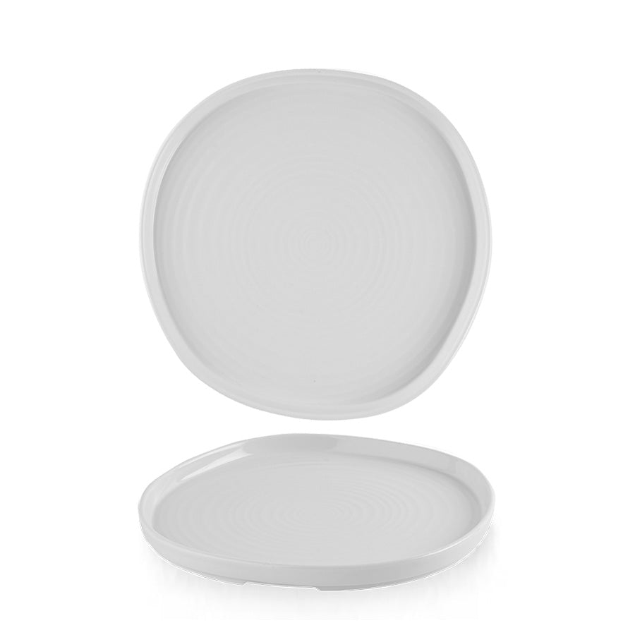 Churchill Chefs' Plates Vitrified Porcelain White Round Walled Plate 21cm Pack of 6