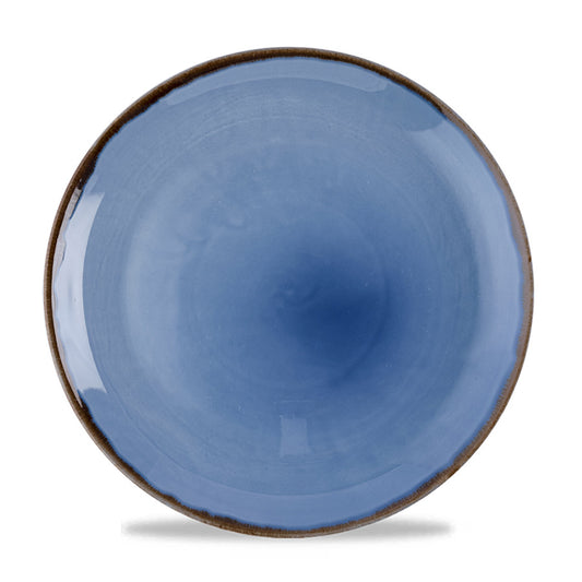 Dudson Harvest Vitrified Porcelain Indigo Round Coupe Plate 28.8cm Pack of 12