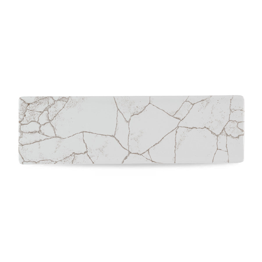 Churchill Studio Prints Kintsugi Vitrified Porcelain Agate Grey Tasting Tray 29.5x8.8cm Pack of 6