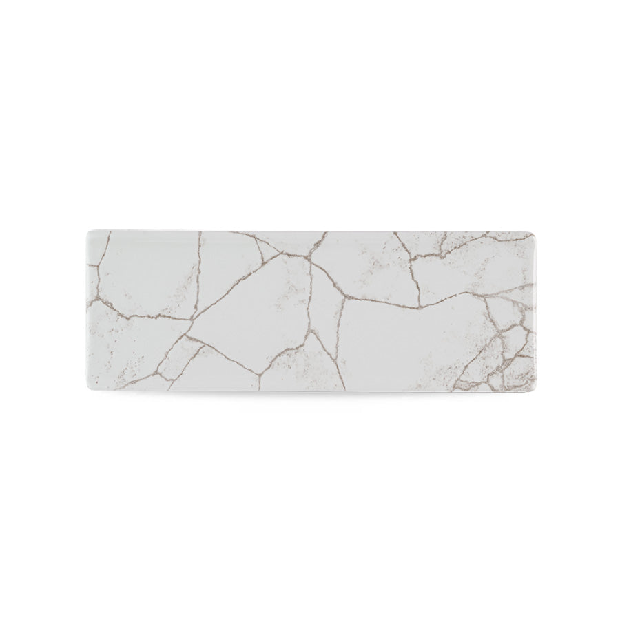 Churchill Studio Prints Kintsugi Vitrified Porcelain Agate Grey Tasting Tray 24.7x8.8cm Pack of 6