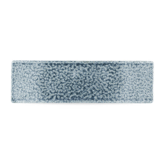 Churchill Studio Prints Raku Vitrified Porcelain Topaz Blue Tasting Tray 29.5x8.8cm Pack of 6