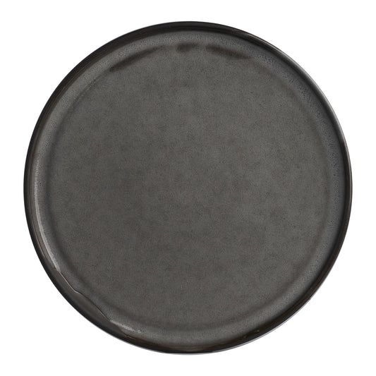 Off Grid Studio Gembrook Gray Stoneware Round Plate 28.25cm Pack of 12