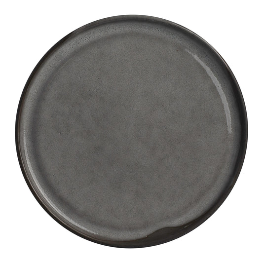 Off Grid Studio Gembrook Gray Stoneware Round Plate 23cm Pack of 24