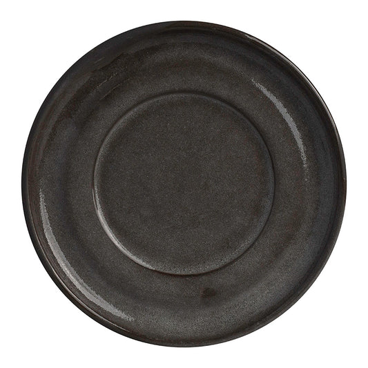 Off Grid Studio Gembrook Gray Stoneware Round Saucer 15.25cm Pack of 24