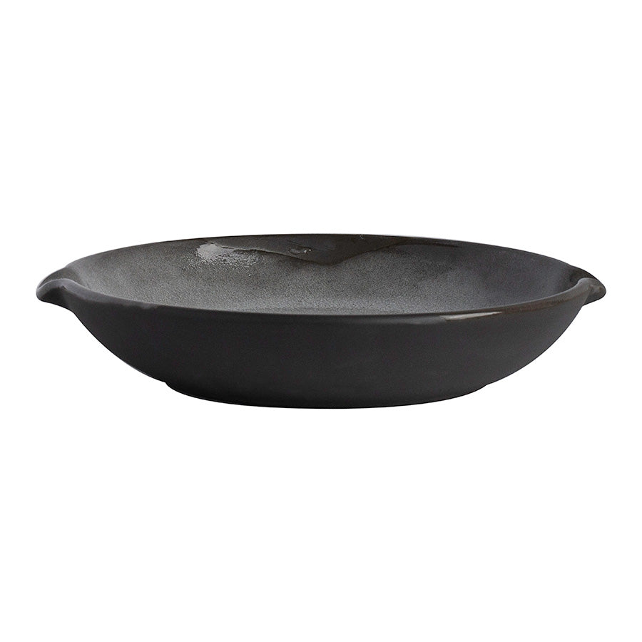 Off Grid Studio Gembrook Gray Stoneware Round Dish With Double Spout 18cm 9.5oz Pack of 24