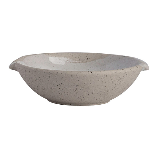 Off Grid Studio Gembrook White Stoneware Round Dish With Double Spout 11x10cm Pack of 36