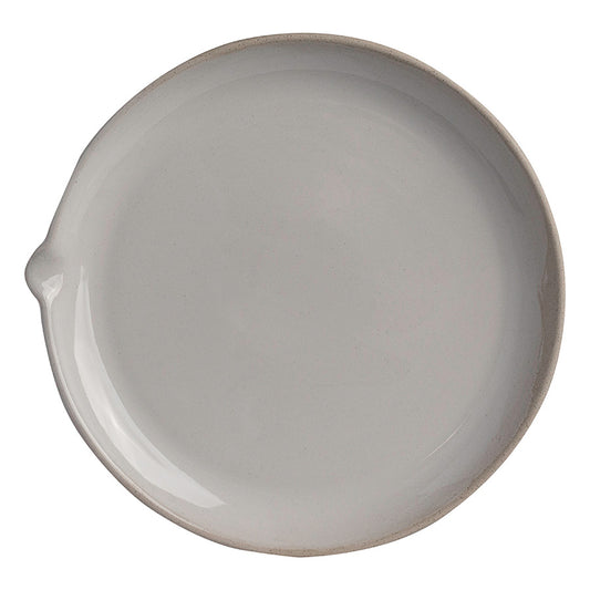 Off Grid Studio Gembrook White Stoneware Round Plate With Spout 26.35x25.5cm Pack of 24