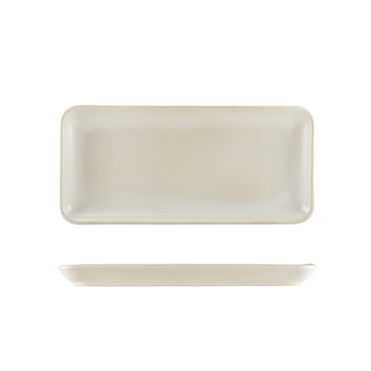 GenWare Terra Stoneware Antigo Barley Narrow Rectangular Platter 27x12.5cm Pack of 6