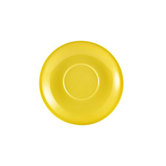 GenWare Porcelain Yellow Saucer 16cm Pack of 6