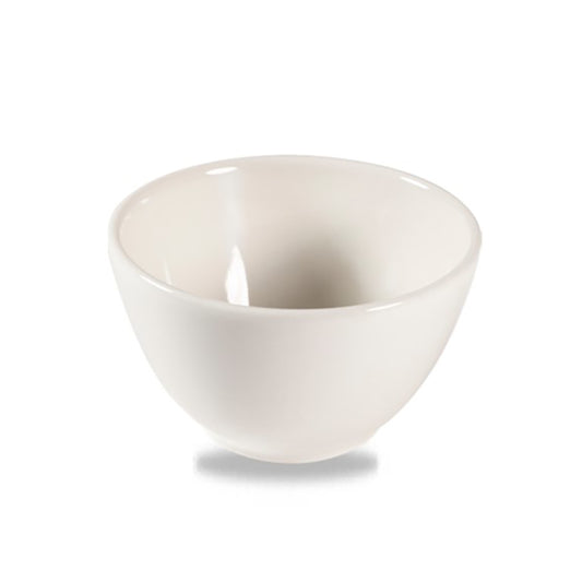 Churchill Nourish Vitrified Porcelain White Round Contour Deep Bowl 10.2cm 8.4oz Pack of 12