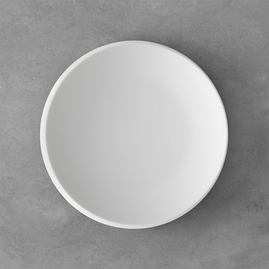 Villeroy & Boch NewMoon Vitrified Porcelain White Round Salad Plate 24cm Pack of 6