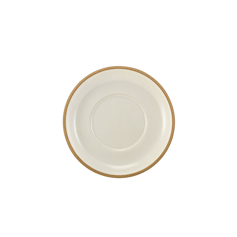 GenWare Kava White Round Stoneware Saucer 16cm Pack of 6