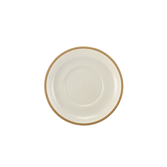 GenWare Kava White Round Stoneware Saucer 16cm Pack of 6