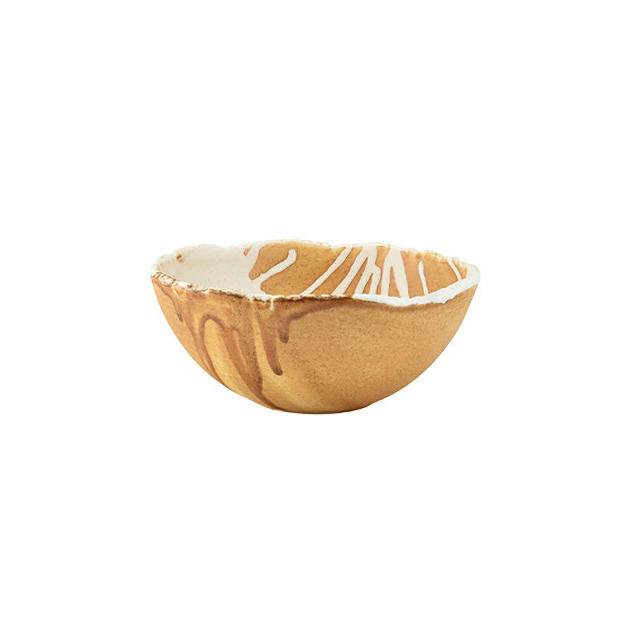 GenWare Terra Porcelain Roko Sand Round Bowl 15cm 19oz Pack of 4