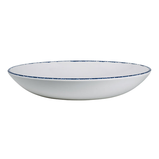 Creations Blue Dapple Melamine Round Coupe Bowl 25.4cm 36oz Pack of 12