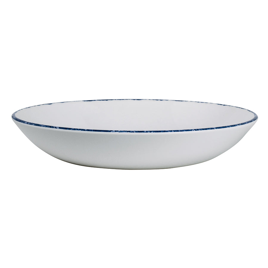 Creations Blue Dapple Melamine Round Coupe Bowl 21.6cm 27oz Pack of 12