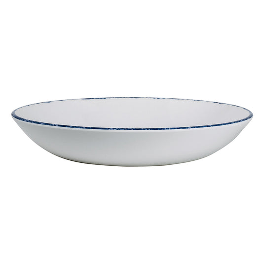 Creations Blue Dapple Melamine Round Coupe Bowl 21.6cm 27oz Pack of 12