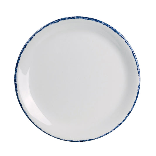 Creations Blue Dapple Melamine Round Coupe Plate 15.2cm Pack of 12