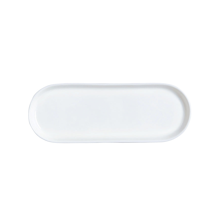 William Edwards Vitrified Bone China White Oblong Tray 25.3x9.3cm Pack of 12