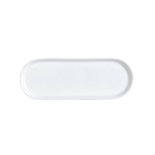 William Edwards Vitrified Bone China White Oblong Tray 25.3x9.3cm Pack of 12