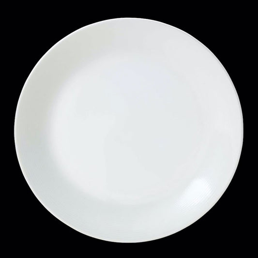 William Edwards Spiro Bone China Round White Coupe Plate 21cm Pack of 12