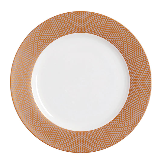 William Edwards Quanta Vitrified Bone China Round Copper & Grey Plate 30cm Pack of 12