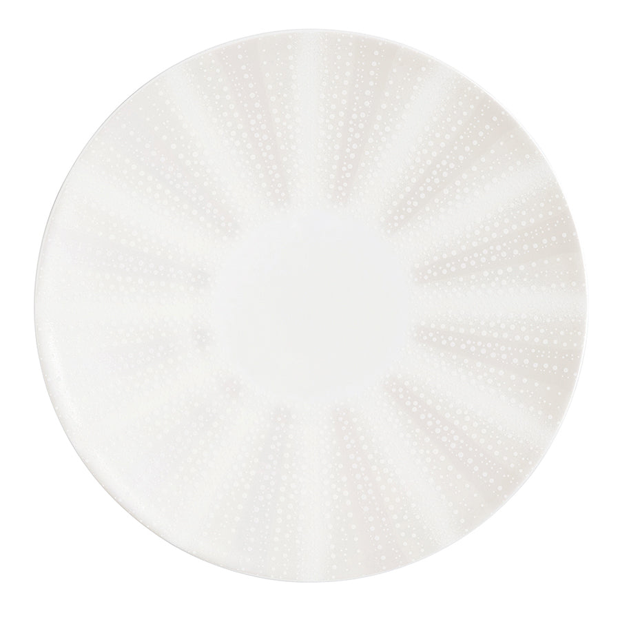 William Edwards Quill Vitrified Bone China White Round Snipe Plate 31cm Pack of 6