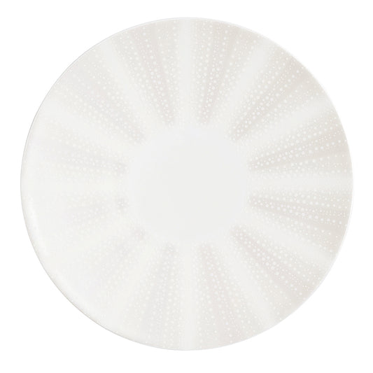 William Edwards Quill Vitrified Bone China White Round Snipe Plate 31cm Pack of 6