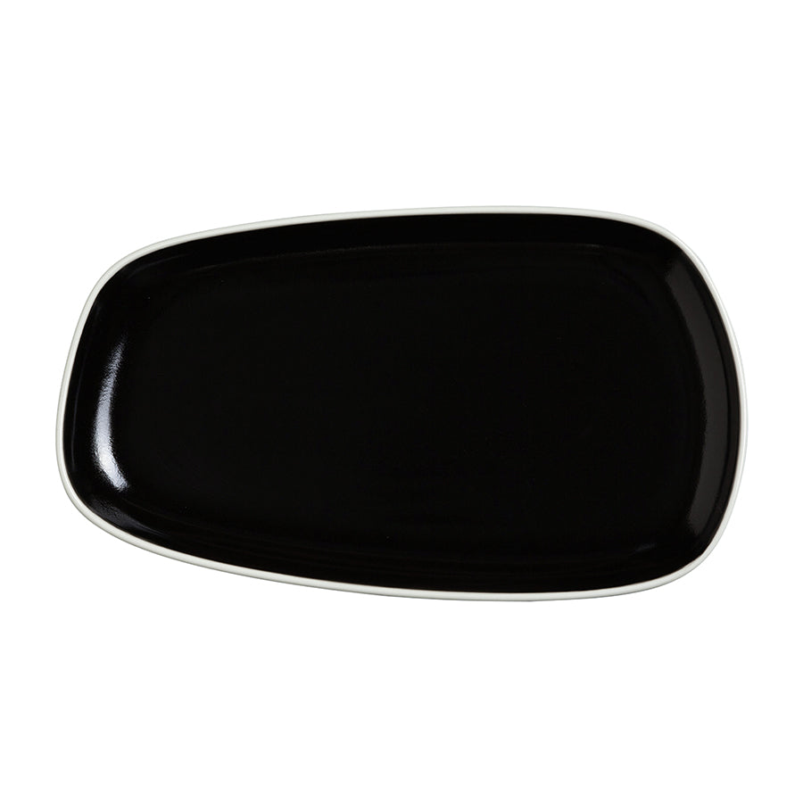 Steelite NYX Vitrified Porcelain Black Nordic Tray 34cm Pack of 6