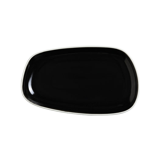 Steelite NYX Vitrified Porcelain Black Nordic Tray 29cm Pack of 6