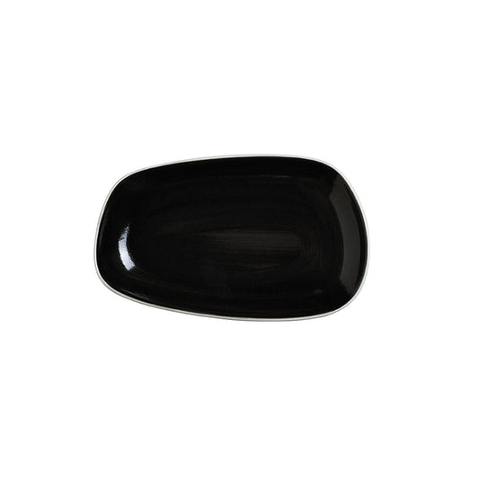 Steelite NYX Vitrified Porcelain Black Nordic Tray 24cm Pack of 12