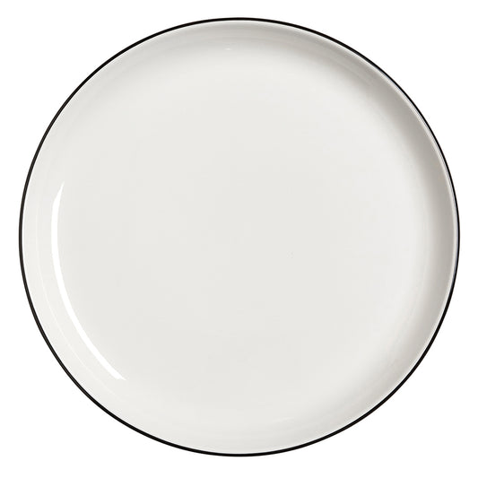 Steelite Asteria Vitrified Porcelain Black Round Nordic Coupe Plate 28cm Pack of 12