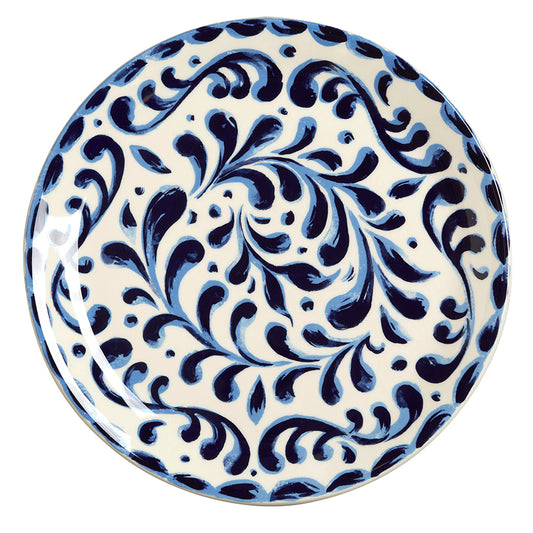 Steelite Messina Vitrified Porcelain Blue Round Coupe Plate 28cm Pack of 12