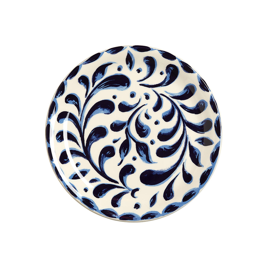 Steelite Messina Vitrified Porcelain Blue Round Coupe Plate 20.25cm Pack of 12