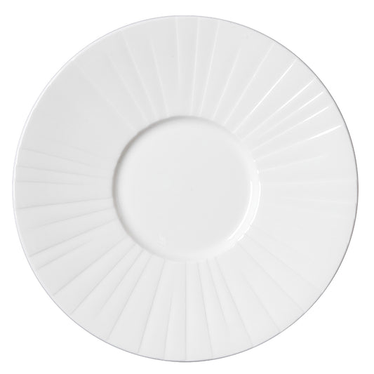 Steelite Alina Vitrified Porcelain White Round Small Well Gourmet Plate 28.5cm Pack of 6