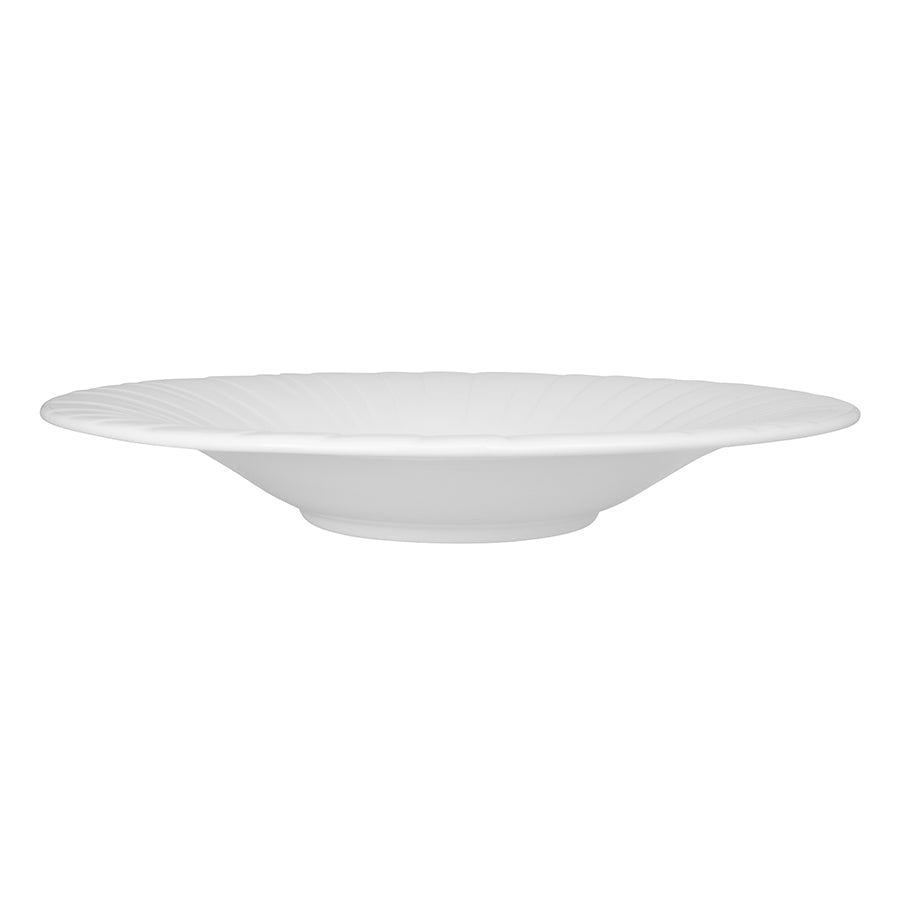 Steelite Alina Vitrified Porcelain White Round Gourmet Rimmed Coupe Bowl 28.5cm Pack of 6