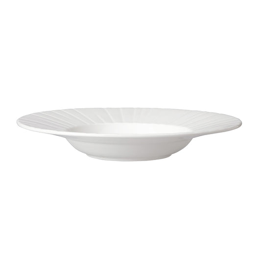 Steelite Alina Vitrified Porcelain White Round Gourmet Deep Rimmed Coupe Bowl 28.5cm Pack of 6