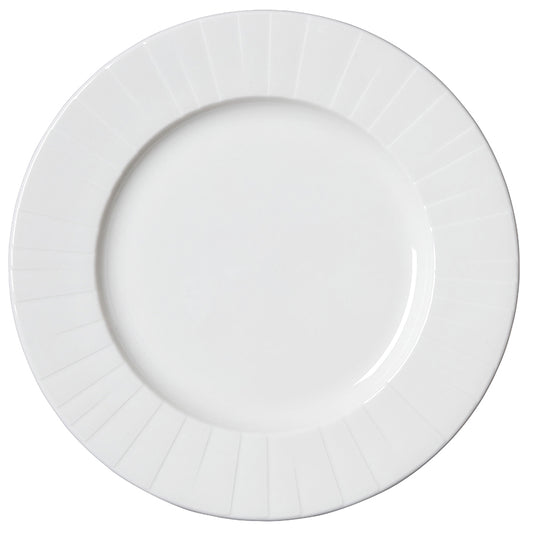 Steelite Alina Vitrified Porcelain White Round Mid Rim Plate 30cm Pack of 12